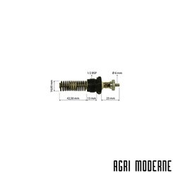 PIECES TRACTEUR AUTRE MARQUE - Moteur - BOUGIE DE PRECHAUFFAGE
12V - 1/2'' BSP - L 86 MM