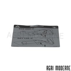 PIECES RECOLTE FENAISON CLAAS - Documentation - ETIQUETTE