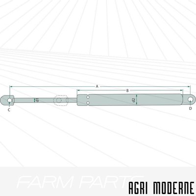 PIECES TRACTEUR AUTRE MARQUE - Cabine - verin a gaz