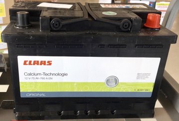DIVERS FOURNITURES - Batterie - CLAAS ORIGINAL 75Ah - 760A