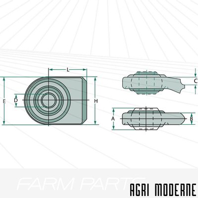PIECES TRACTEUR AUTRE MARQUE - Divers Autre - Rotule pour bras de relevage