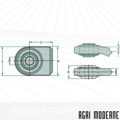 PIECES TRACTEUR AUTRE MARQUE - Divers Autre - Rotule pour bras de relevage