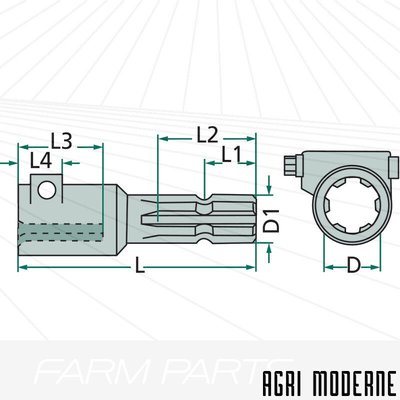 PIECES TRANSMISSION - Autre transmission - PROLONGATEUR 1"3/8 6Z/21Z