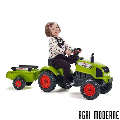 JOUETS / MAQUETTES - Porteur / Tracteurs à pédales - ARION AVEC REMORQUE