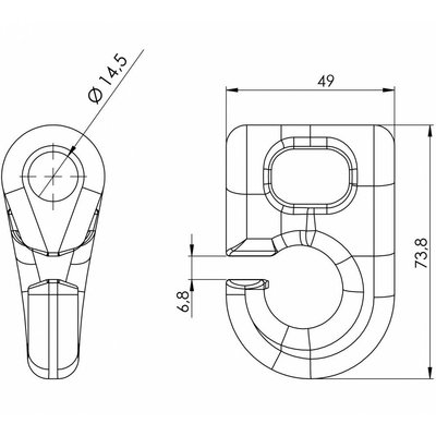 PIECES EPAREUSE / BROYEURS - Consommable Epareuses - Manille MR Ø 14,5 - SPEED SYSTEM