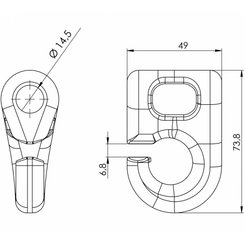 PIECES EPAREUSE / BROYEURS - Consommable Epareuses - Manille MR Ø 14,5 - SPEED SYSTEM