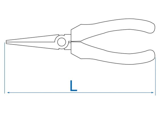 EQUIPEMENT ATELIER - Outils à main - Pince-becs demi-ronds 203mm