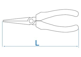 EQUIPEMENT ATELIER - Outils à main - Pince-becs demi-ronds 203mm