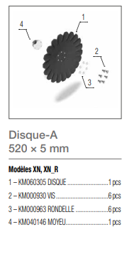 PIECES TRAVAIL DU SOL - Divers - Disque