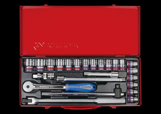 EQUIPEMENT ATELIER - Outils à main - Coffret de douilles 1/2" 24 pièces