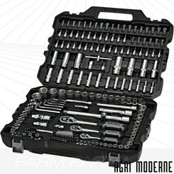 EQUIPEMENT ATELIER - Divers outillage - COFFRET Jeu de douilles 1/4", 3/8", 1/2"