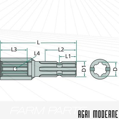 PIECES TRANSMISSION - Autre transmission - MANCHON PROLONGATEUR 1"3/8 6Z 