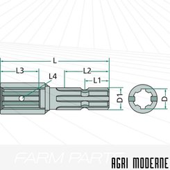 PIECES TRANSMISSION - Autre transmission - MANCHON PROLONGATEUR 1"3/8 6Z 