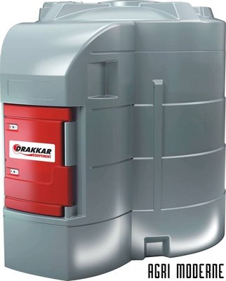 DIVERS FOURNITURES - Stockage Carburant - CUVE STOCKAGE FUEL PEHD DP 9000L STATION AVEC FILTRE 230V 60L/MIN