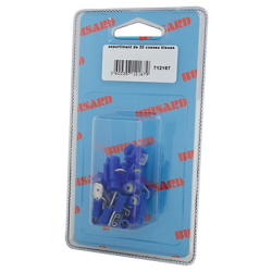 DIVERS FOURNITURES - Signalisation Électricité - HF- 20 COSSES PANACHEES BLEU