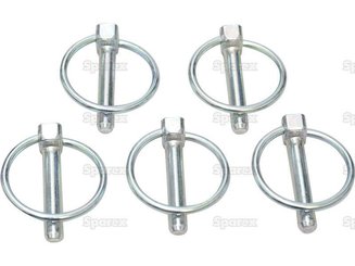 DIVERS FOURNITURES - Attelage (Conso) - Agripak 5 goupilles clips 8mm (rondes)