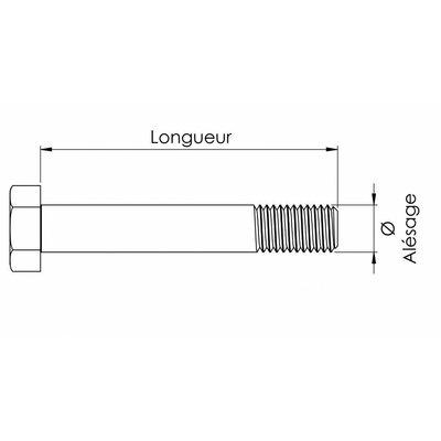 PIECES EPAREUSE / BROYEURS - Consommable Epareuses - Vis 11 B x 84