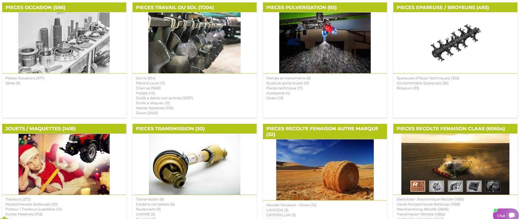 Catalogue pièces