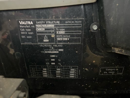 Tracteur agricole Valtra N 174  DIRECT